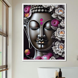 Buddha Face 03 - NicheCanvas
