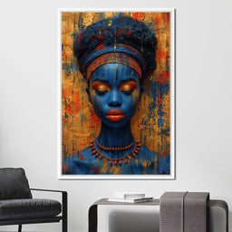 Sapphire Dreams Golden Peace - NicheCanvas