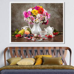 Flowers, Fruits, Chocolate & Coffee - NicheCanvas