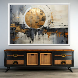Golden Lunar Reflections - Tanni Cylon - NicheCanvas
