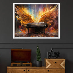 Winged Piano - NicheCanvas