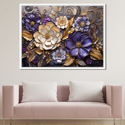 Glass Bloom in Golden Twilight - NicheCanvas