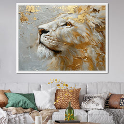 Golden Sovereign Stare - NicheCanvas