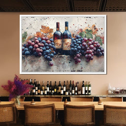 Wine & Grapes - NicheCanvas