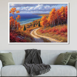 Autumnal Coastal Reverie - NicheCanvas