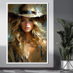 Golden Serenity Portrait - NicheCanvas