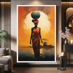 Amber Balance Horizon - NicheCanvas