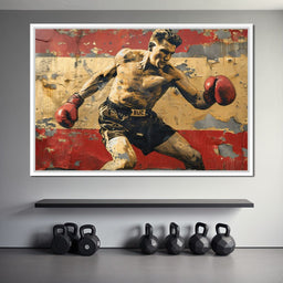 Vintage Boxing Legend - NicheCanvas