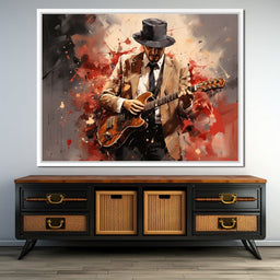 Trumpeter Serenade in Fedora - NicheCanvas