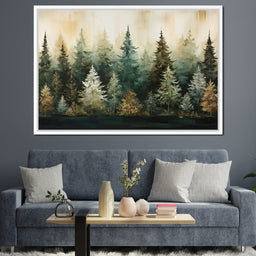 Pine Trees Forest | NicheCanvas