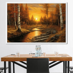 Silver Birch Forest - NicheCanvas