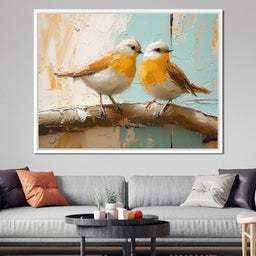 Sunlit Songbird Serenade - NicheCanvas