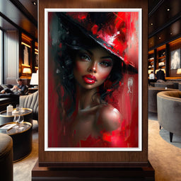 Siren in Rouge Nocturne - NicheCanvas