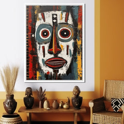 Tribal Mask 15 - Sakeem Gibbs - NicheCanvas