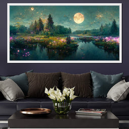 Glittering Lake - NicheCanvas