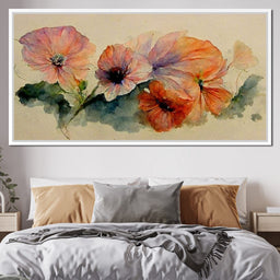 Watercolor Flowers - NicheCanvas