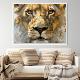 Golden Gaze of the Sovereign - NicheCanvas