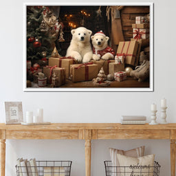 Christmas Spirit Bears - NicheCanvas