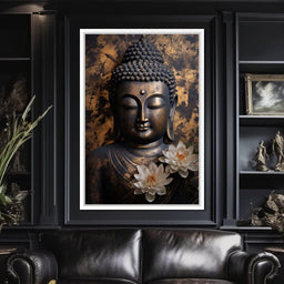 Buddha's Bronze Serenity | NicheCanvas