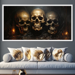 Gothic Symphony of the Skulls - Raven Blackwood - NicheCanvas