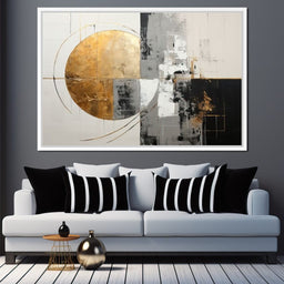 Golden Geometric Serenity - Tanni Cylon - NicheCanvas