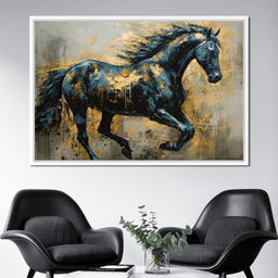 Gilded Stallion - NicheCanvas