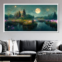 Glittering Lake - NicheCanvas