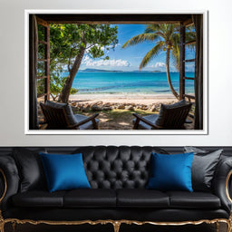 Tropical Serenity Window - NicheCanvas