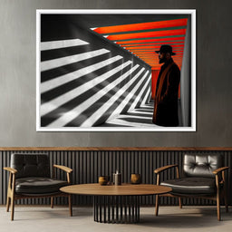 Shadows of Urban Sunrise - NicheCanvas