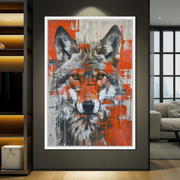 Urban Grey Wolf - NicheCanvas