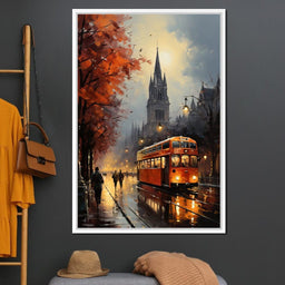 Vintage London Street - NicheCanvas