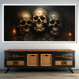 Gothic Symphony of the Skulls - Raven Blackwood - NicheCanvas