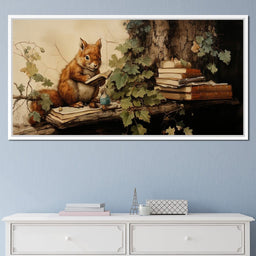Autumn Tales of a Scholarly Squirrel - NicheCanvas