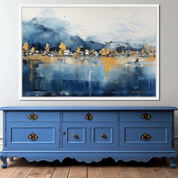 Mystical Forest Lake Abstract  - NicheCanvas