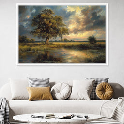 Golden Oak Reflections - NicheCanvas