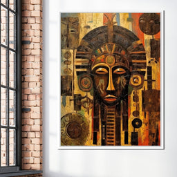 Tribal Mask 20 - Sakeem Gibbs - NicheCanvas