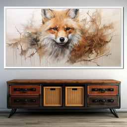 Acrylic Fox in a Fawn Whisker Dream - NicheCanvas