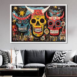 Tribal Skull Symphony - NicheCanvas