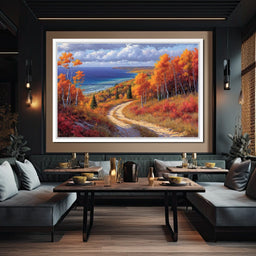 Autumnal Coastal Reverie - NicheCanvas
