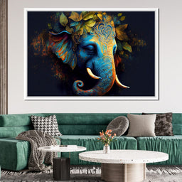The Blue Elephant - NicheCanvas