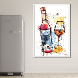 Red Wine Splash - NicheCanvas