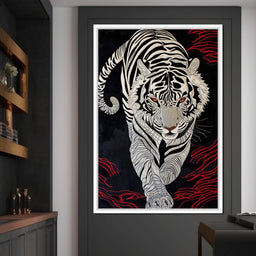 White Tiger of Shadows - NicheCanvas