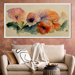 Watercolor Flowers - NicheCanvas