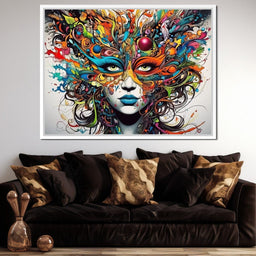 Vibrant Doodle of Visual Delight - NicheCanvas