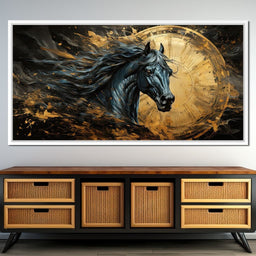 Astral Equine Eclipse - NicheCanvas