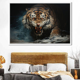 Angry Siberian Tiger - NicheCanvas
