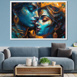 Radha & Krishna Love Story - NicheCanvas