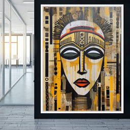 Tribal Mask 04 - Sakeem Gibbs - NicheCanvas