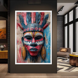 Tribal Echoes in Color - NicheCanvas
