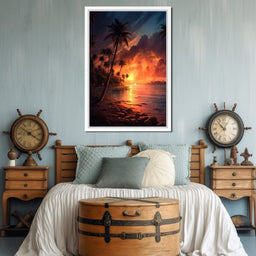 Breathtaking Sunset in California - NicheCanvas